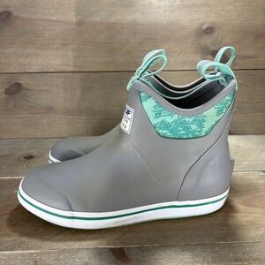 xtratuf womens size 6 shoes gray rubber waterproof deck boots